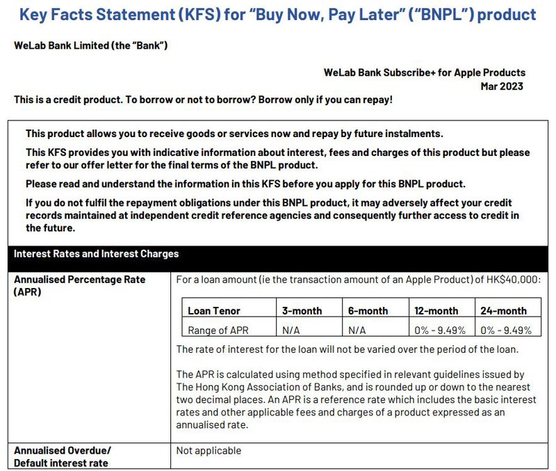 key-facts-statement-kfs-for-buy-now-pay-later-bnpl-product